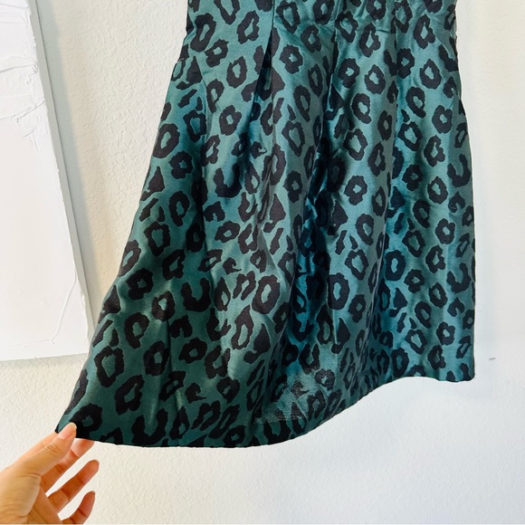 Ann Taylor Loft Green Cheetah Print Dress NWT - Picture 11 of 14